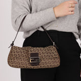 Fendi Zucchino East West Mamma Baguette - FashioNica