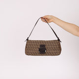 Fendi Zucchino East West Mamma Baguette - FashioNica