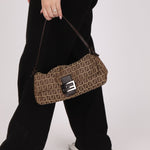 Fendi Zucchino East West Mamma Baguette - FashioNica