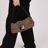Fendi Zucchino East West Mamma Baguette - FashioNica