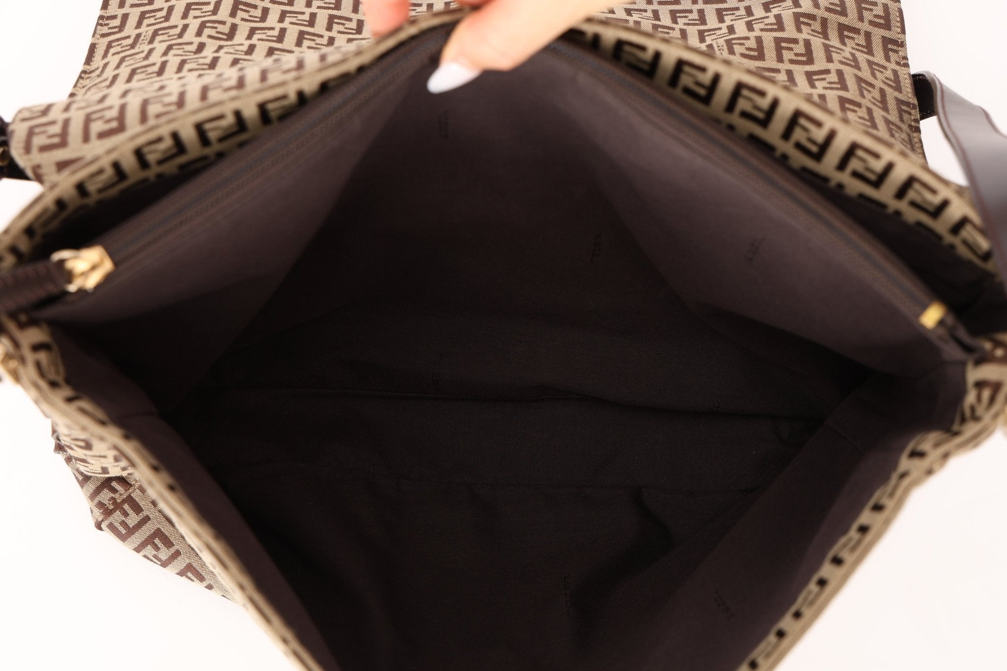 Fendi Zucchino Flap Shoulder Bag - FashioNica