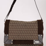 Fendi Zucchino Flap Shoulder Bag - FashioNica