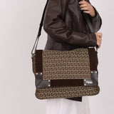 Fendi Zucchino Flap Shoulder Bag - FashioNica