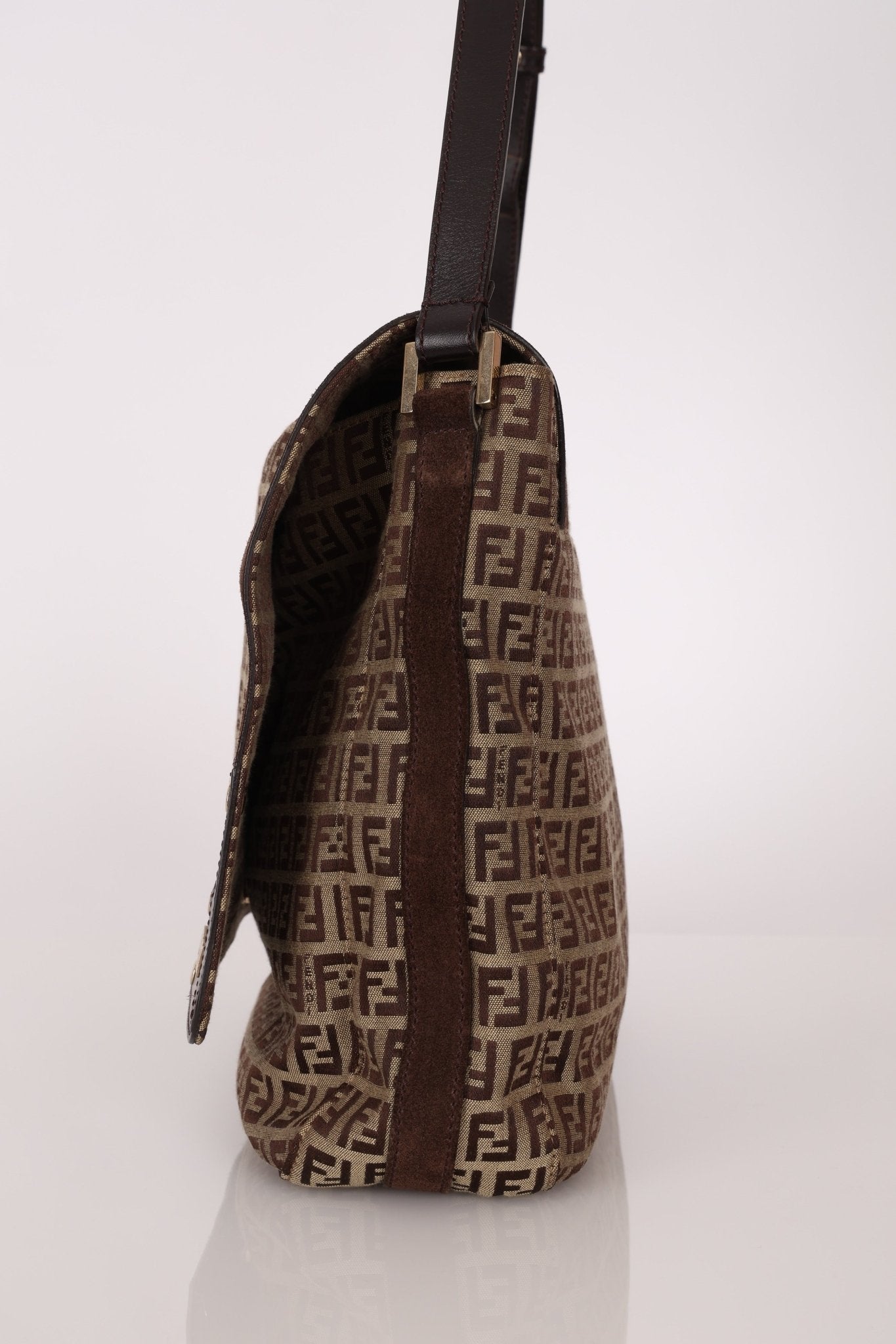 Fendi Zucchino Flap Shoulder Bag - FashioNica