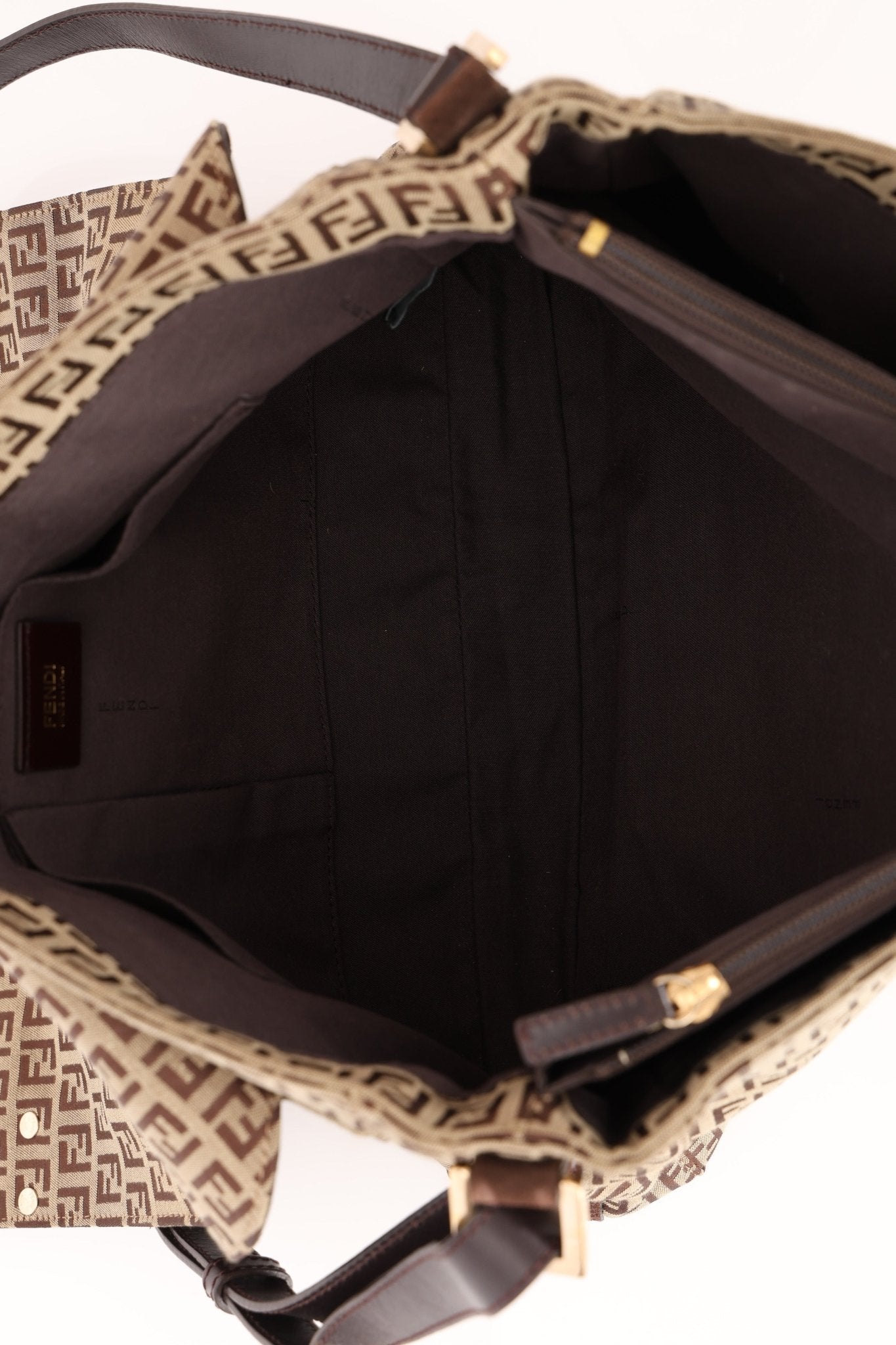 Fendi Zucchino Flap Shoulder Bag - FashioNica