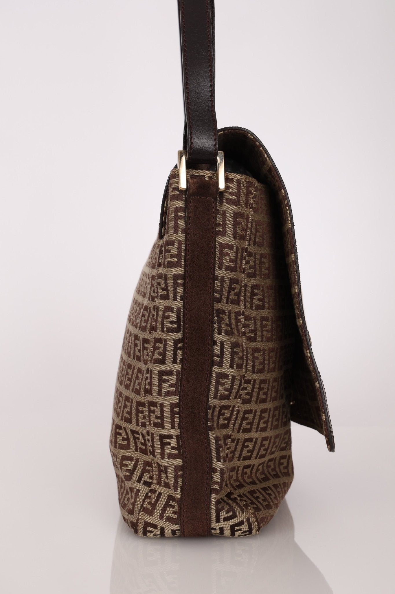 Fendi Zucchino Flap Shoulder Bag - FashioNica