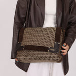 Fendi Zucchino Flap Shoulder Bag - FashioNica