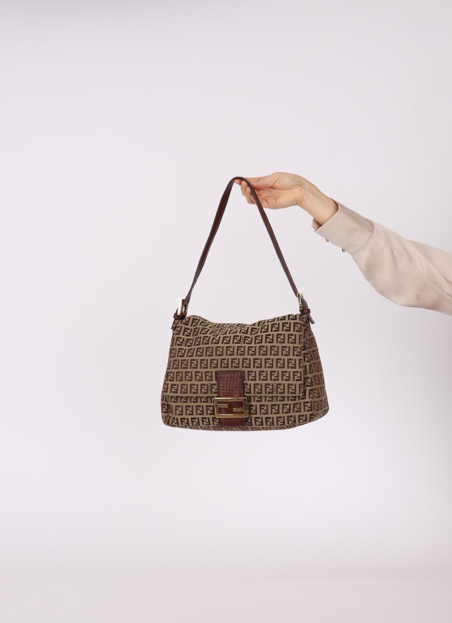 Fendi Zucchino Mamma Baguette GHW - FashioNica