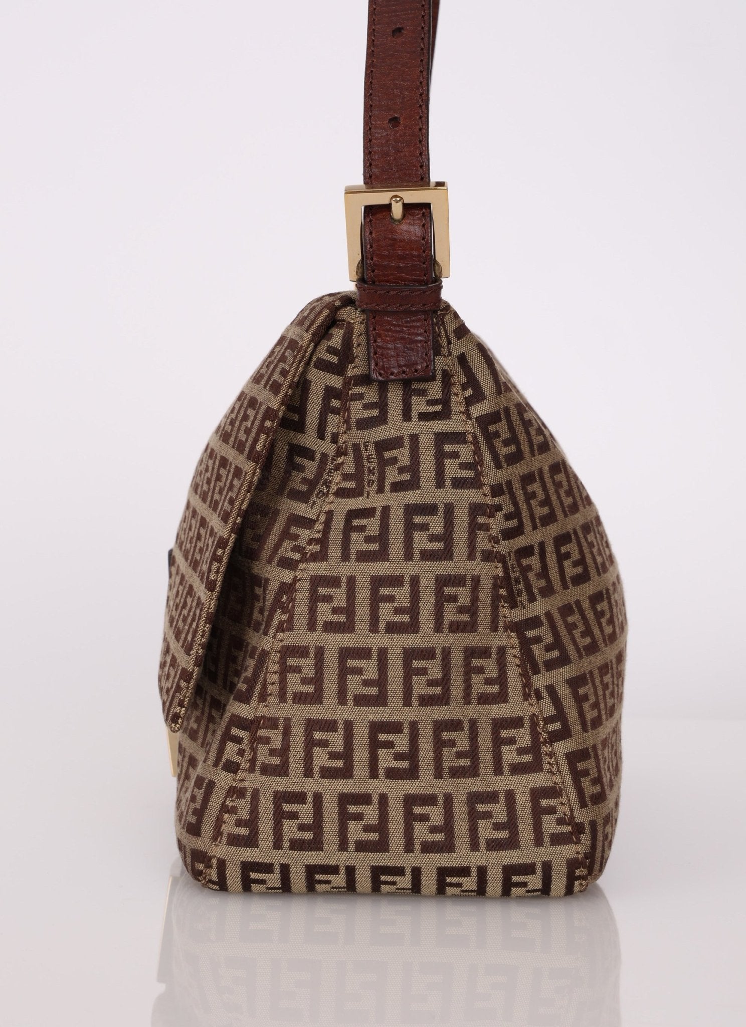 Fendi Zucchino Mamma Baguette GHW - FashioNica