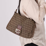 Fendi Zucchino Mamma Baguette GHW - FashioNica