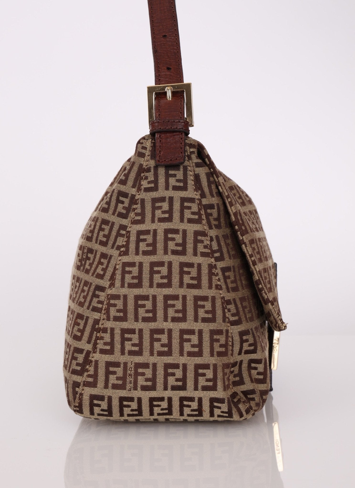 Fendi Zucchino Mamma Baguette GHW - FashioNica