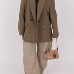 Fendi Zucchino Mauve Mini Mamma Baguette - FashioNica