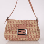 Fendi Zucchino Mauve Mini Mamma Baguette - FashioNica