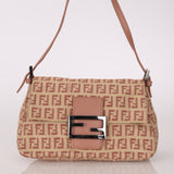 Fendi Zucchino Mauve Mini Mamma Baguette - FashioNica