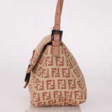 Fendi Zucchino Mauve Mini Mamma Baguette - FashioNica