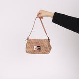 Fendi Zucchino Mauve Mini Mamma Baguette - FashioNica