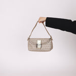 Fendi Zucchino Metallic Baguette - FashioNica