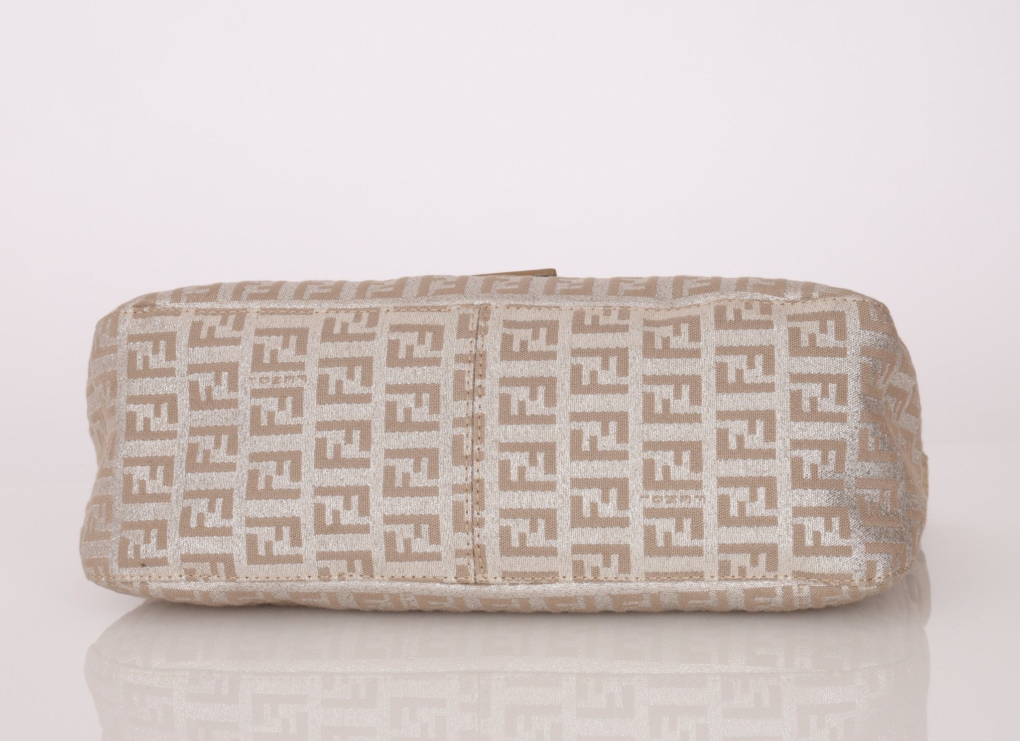 Fendi Zucchino Metallic Baguette - FashioNica