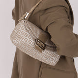 Fendi Zucchino Metallic Baguette - FashioNica