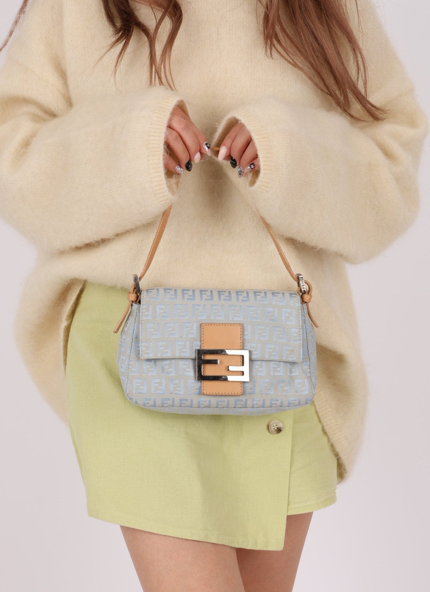 Fendi Zucchino Mini Mamma Baguette - FashioNica