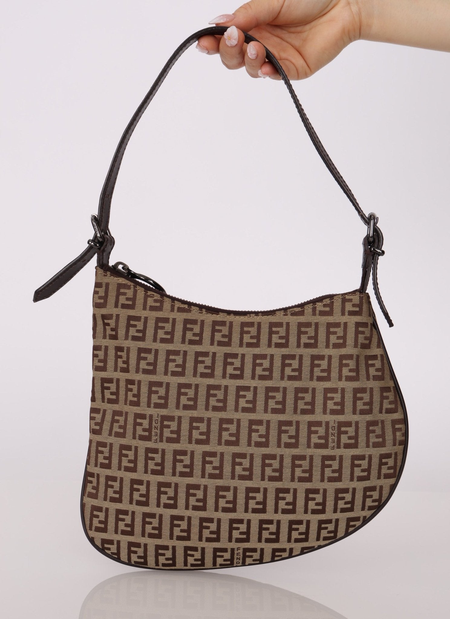 Fendi Zucchino Oyster Bag - FashioNica