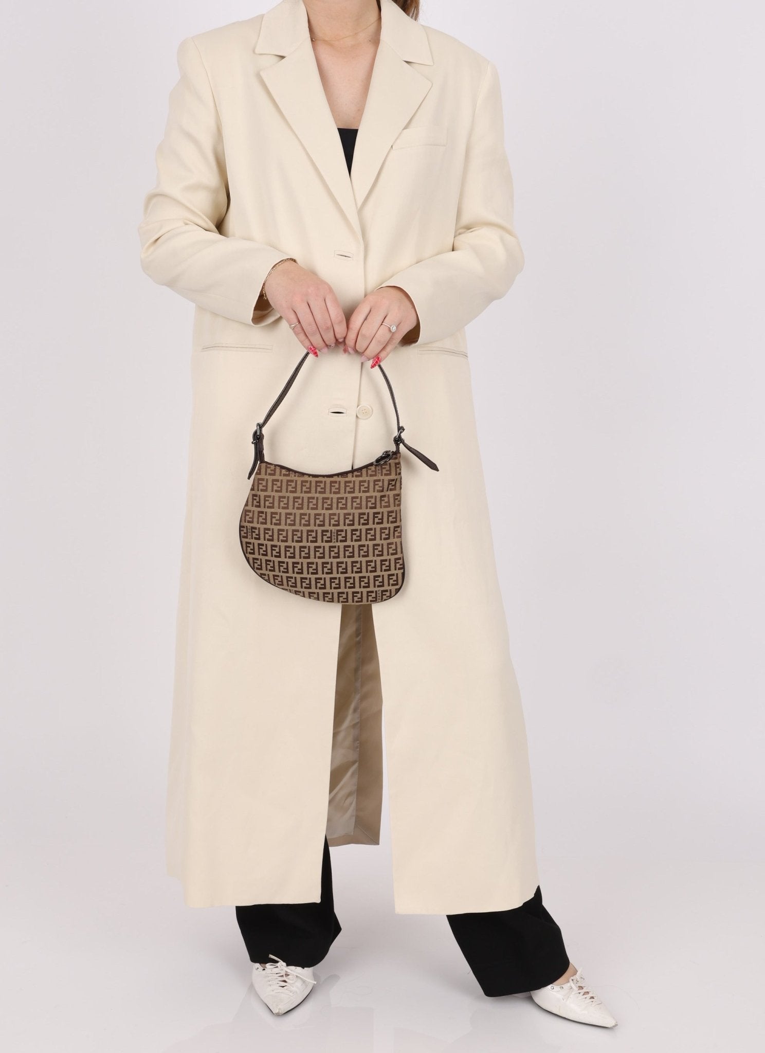 Fendi Zucchino Oyster Bag - FashioNica