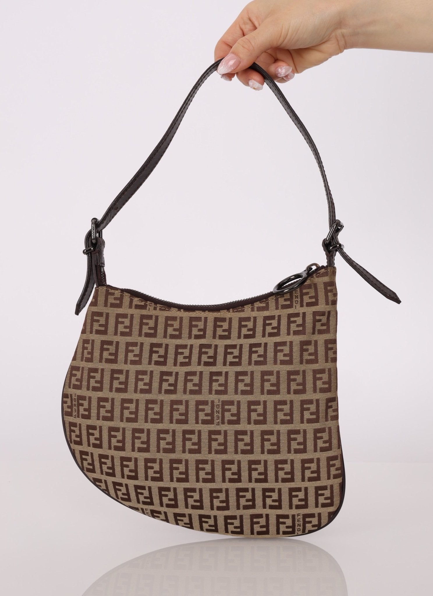 Fendi Zucchino Oyster Bag - FashioNica