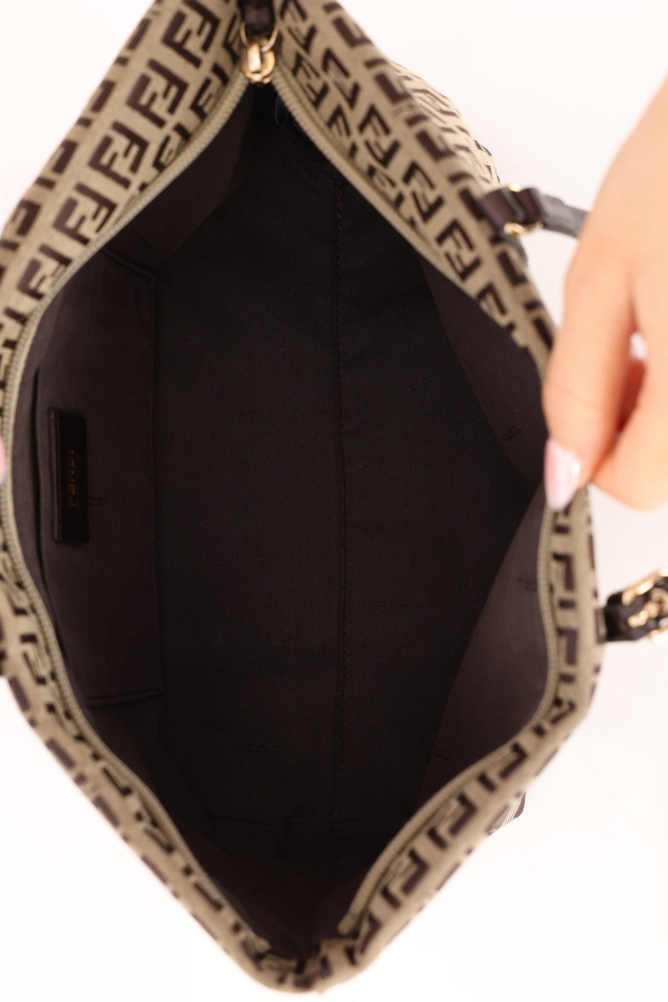 Fendi Zucchino Superstar Charm Shopping Tote - FashioNica