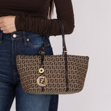 Fendi Zucchino Superstar Charm Shopping Tote - FashioNica
