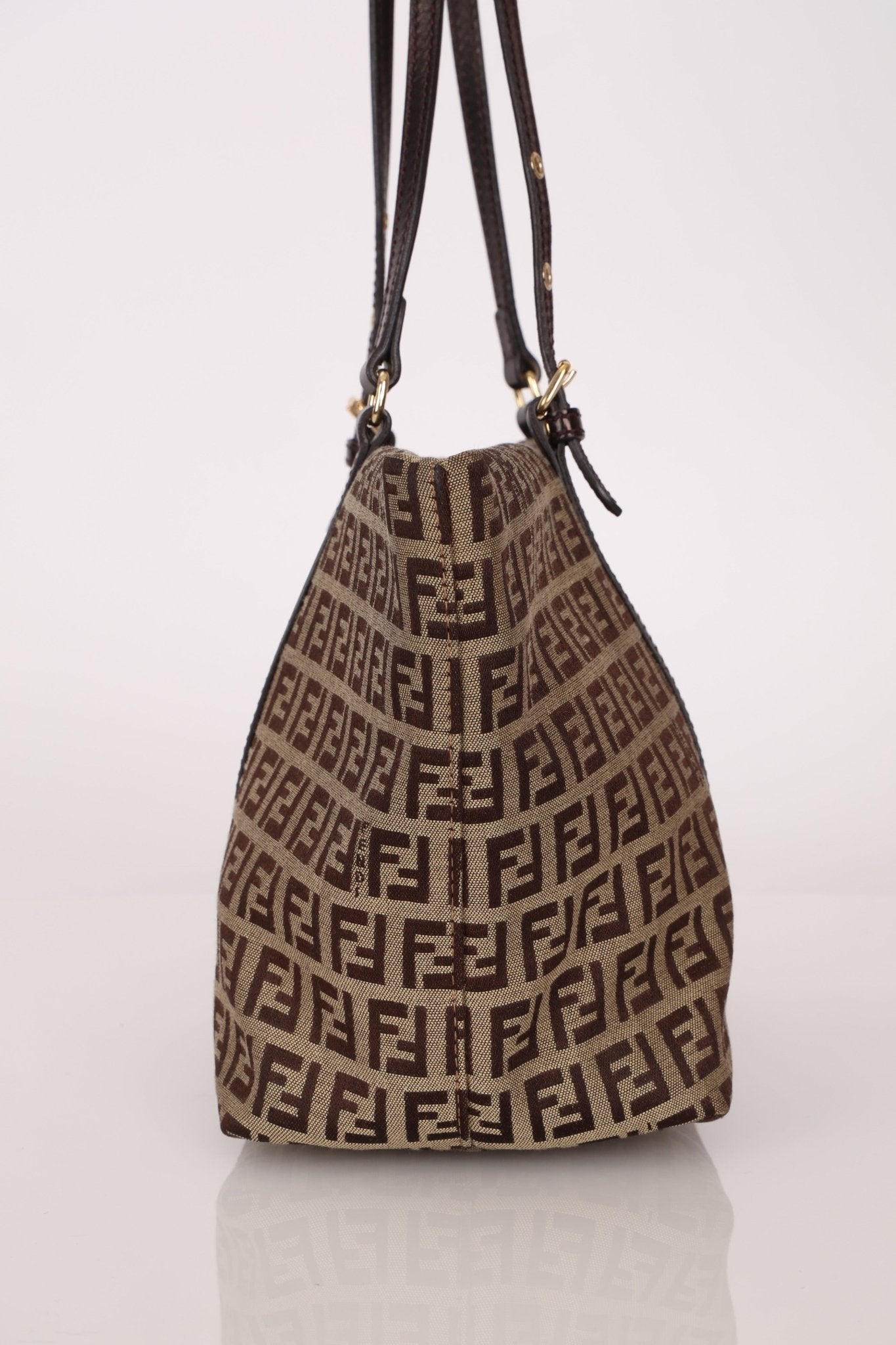 Fendi Zucchino Superstar Charm Shopping Tote - FashioNica