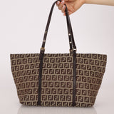 Fendi Zucchino Superstar Charm Shopping Tote - FashioNica