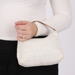Fendi Zucchino White Mini Pouch - FashioNica