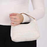 Fendi Zucchino White Mini Pouch - FashioNica
