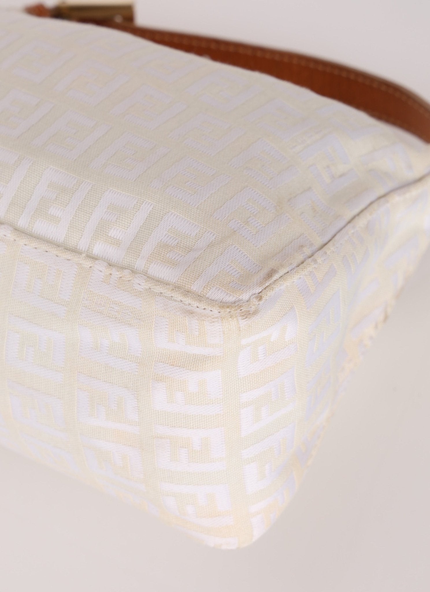 Fendi Zucchino White Mini Pouch - FashioNica