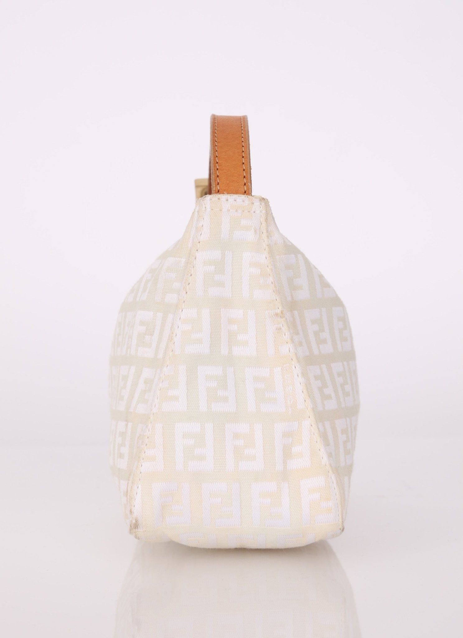 Fendi Zucchino White Mini Pouch - FashioNica