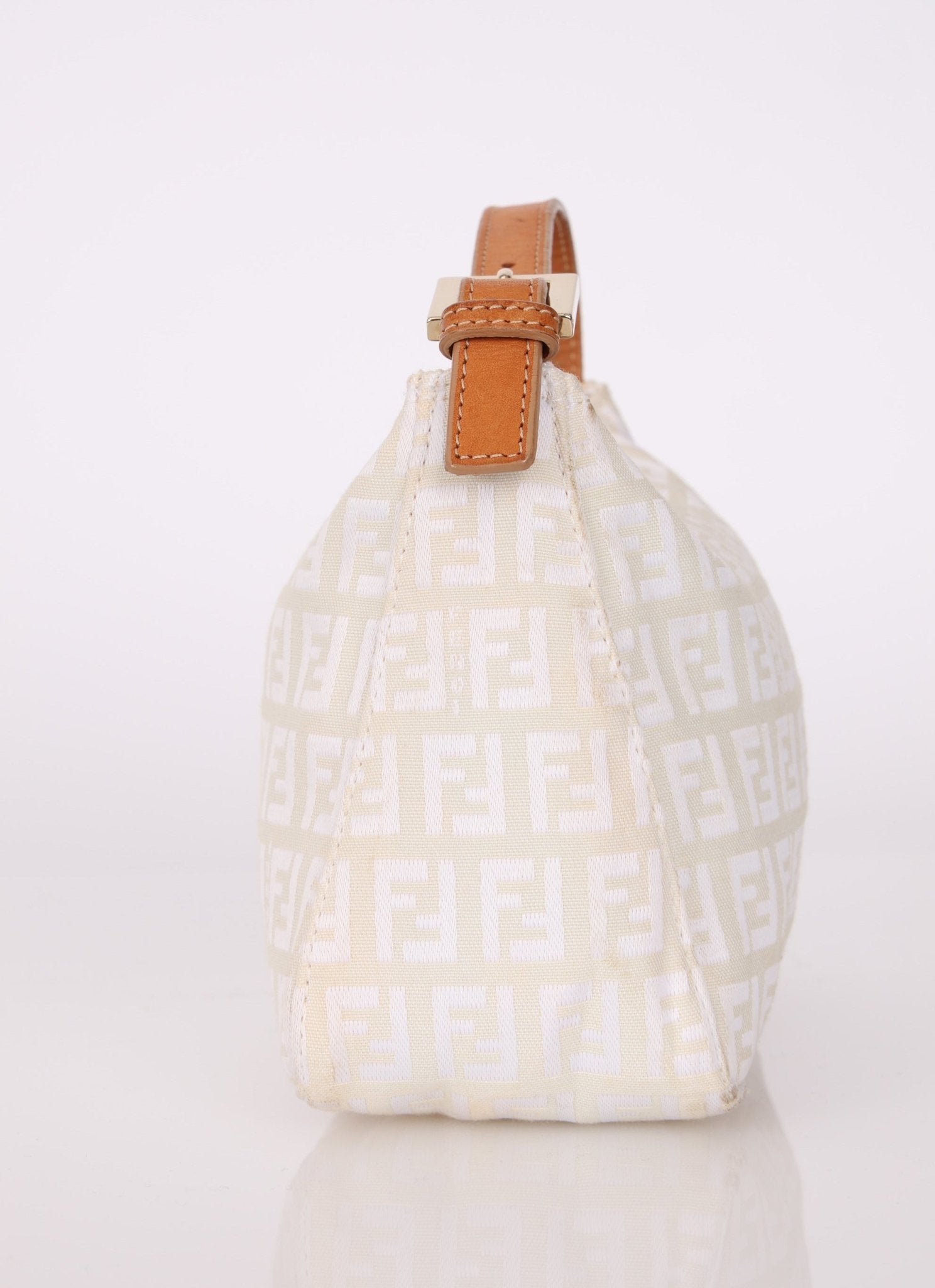 Fendi Zucchino White Mini Pouch - FashioNica