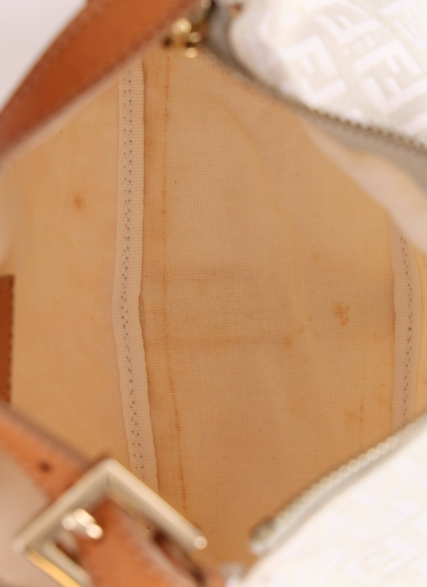 Fendi Zucchino White Mini Pouch - FashioNica