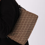 Fendi Zucchino Zip Shoulder Bag - FashioNica
