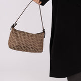 Fendi Zucchino Zip Shoulder Bag - FashioNica