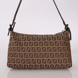 Fendi Zucchino Zip Shoulder Bag - FashioNica