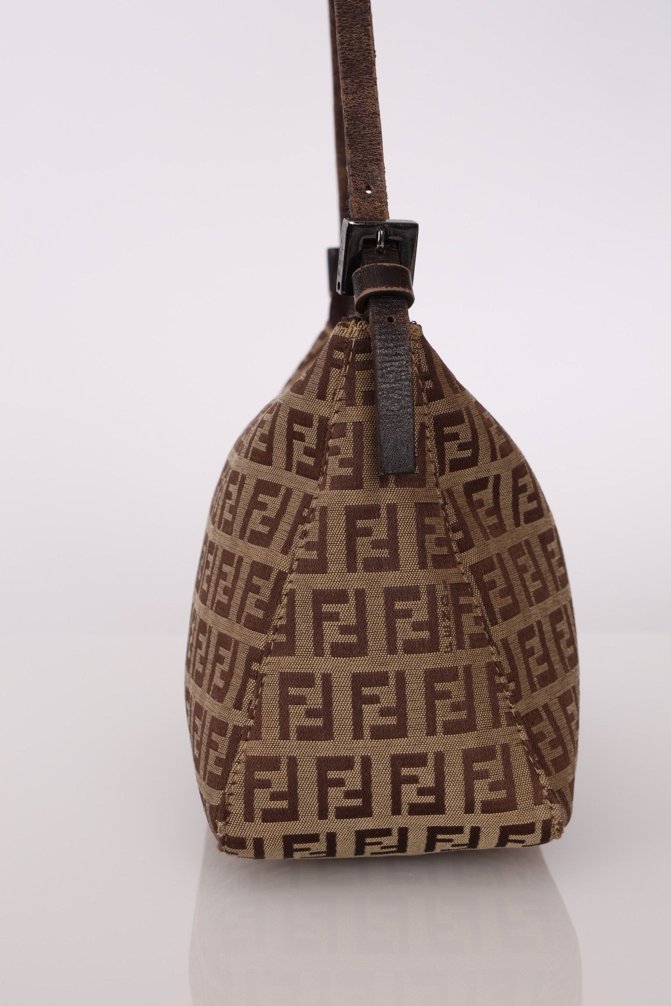 Fendi Zucchino Zip Shoulder Bag - FashioNica