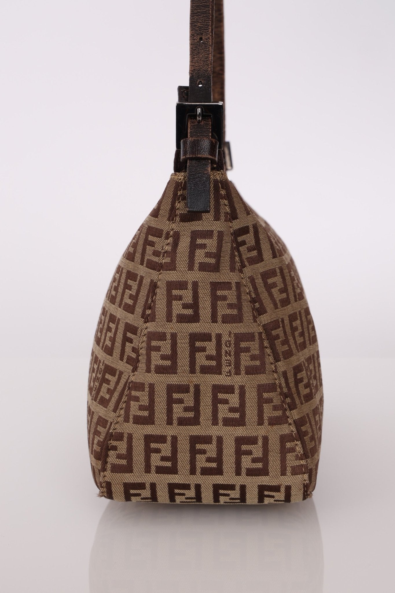 Fendi Zucchino Zip Shoulder Bag - FashioNica