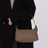 Fendi Zucchino Zip Shoulder Bag - FashioNica