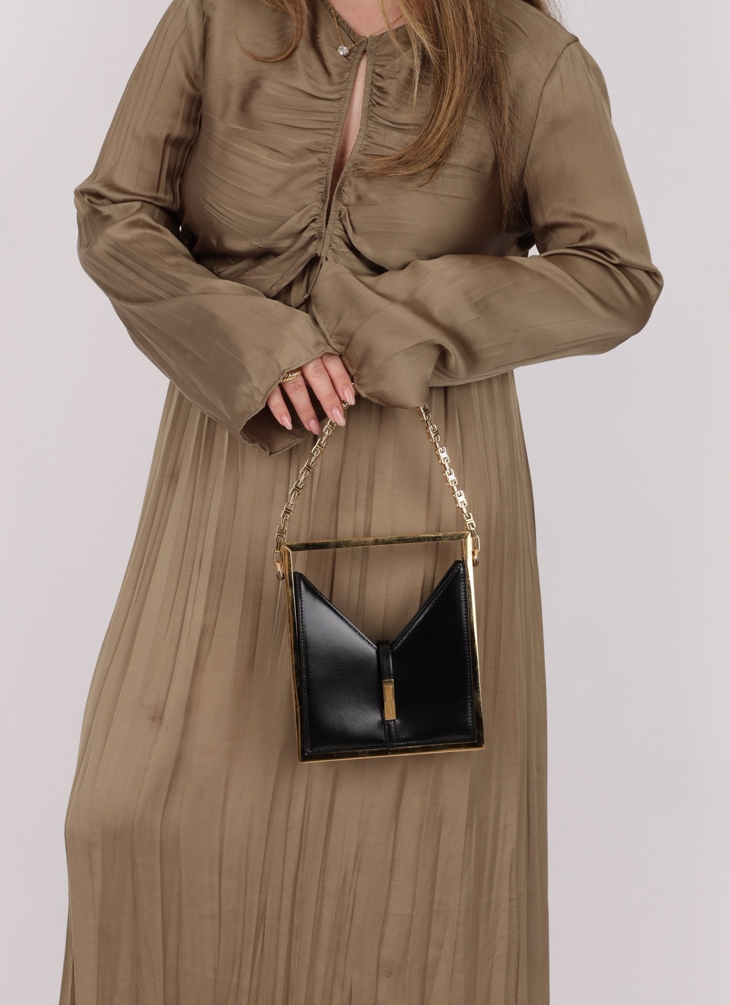 Givenchy Leather Micro Cut Out Box Calf Bag - FashioNica