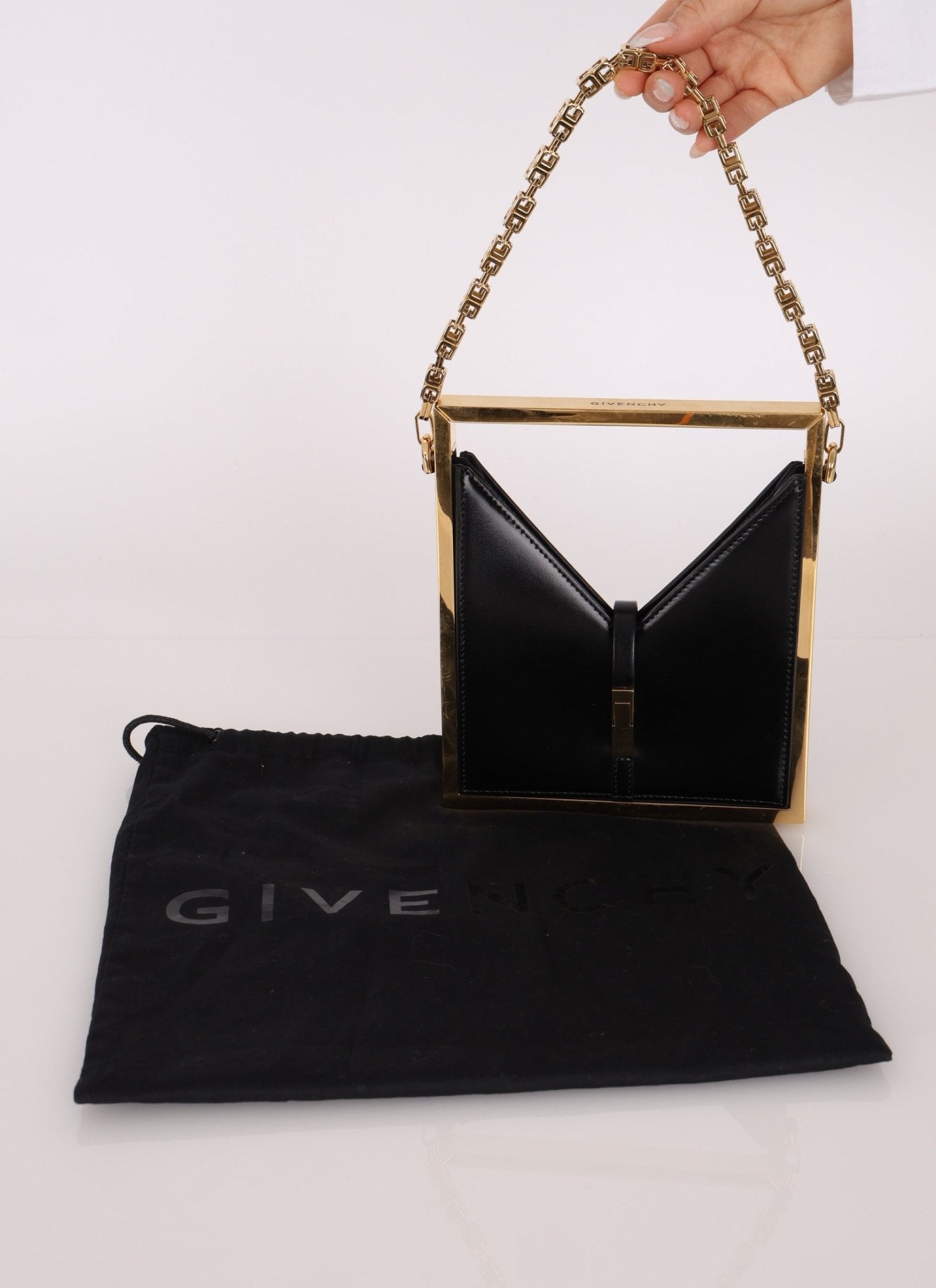 Givenchy Leather Micro Cut Out Box Calf Bag - FashioNica