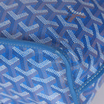 Goyard Anjou Sky Blue Mini Reversible Leather Tote - FashioNica
