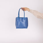 Goyard Anjou Sky Blue Mini Reversible Leather Tote - FashioNica