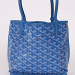 Goyard Anjou Sky Blue Mini Reversible Leather Tote - FashioNica