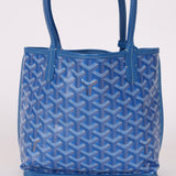 Goyard Anjou Sky Blue Mini Reversible Leather Tote - FashioNica