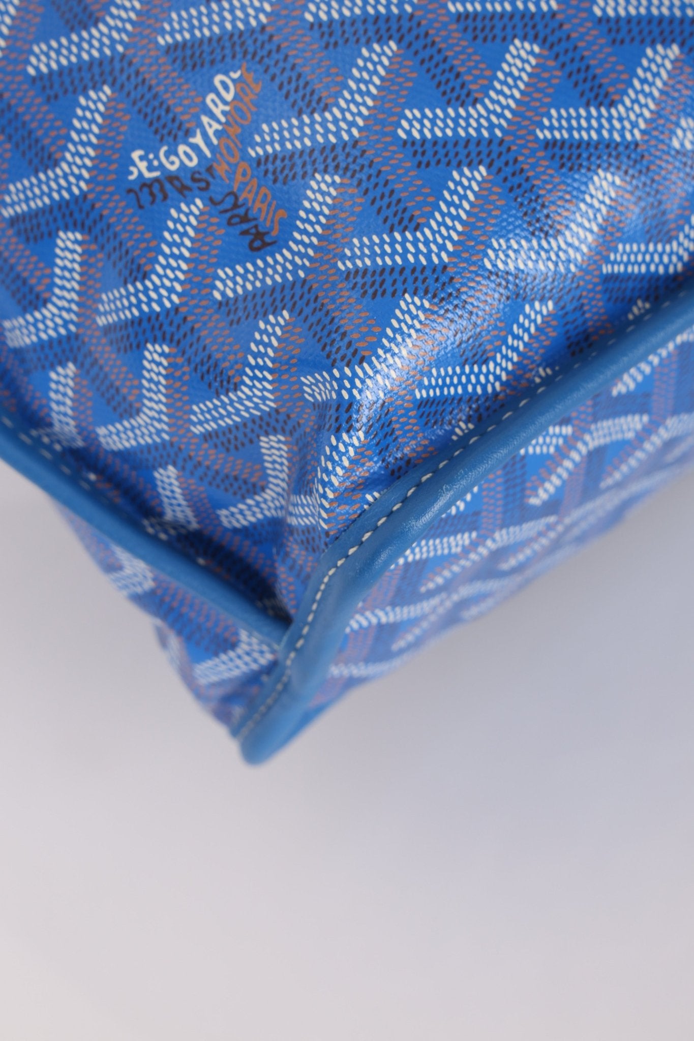 Goyard Anjou Sky Blue Mini Reversible Leather Tote - FashioNica